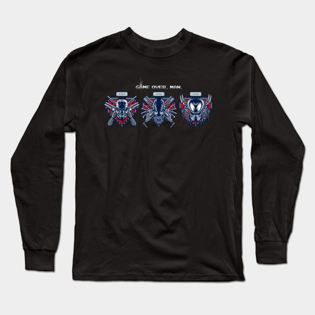 Game Over, Man Long Sleeve T-Shirt by ShokXoneStudios